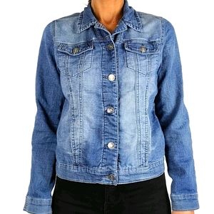 Buffalo David Bitton Denim Button-down Size Small Blue Denim